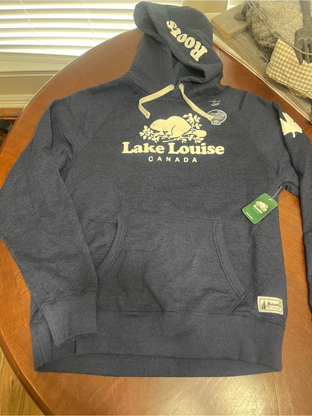 Roots Canada Lake Louise hoodie beaver pullover NWT